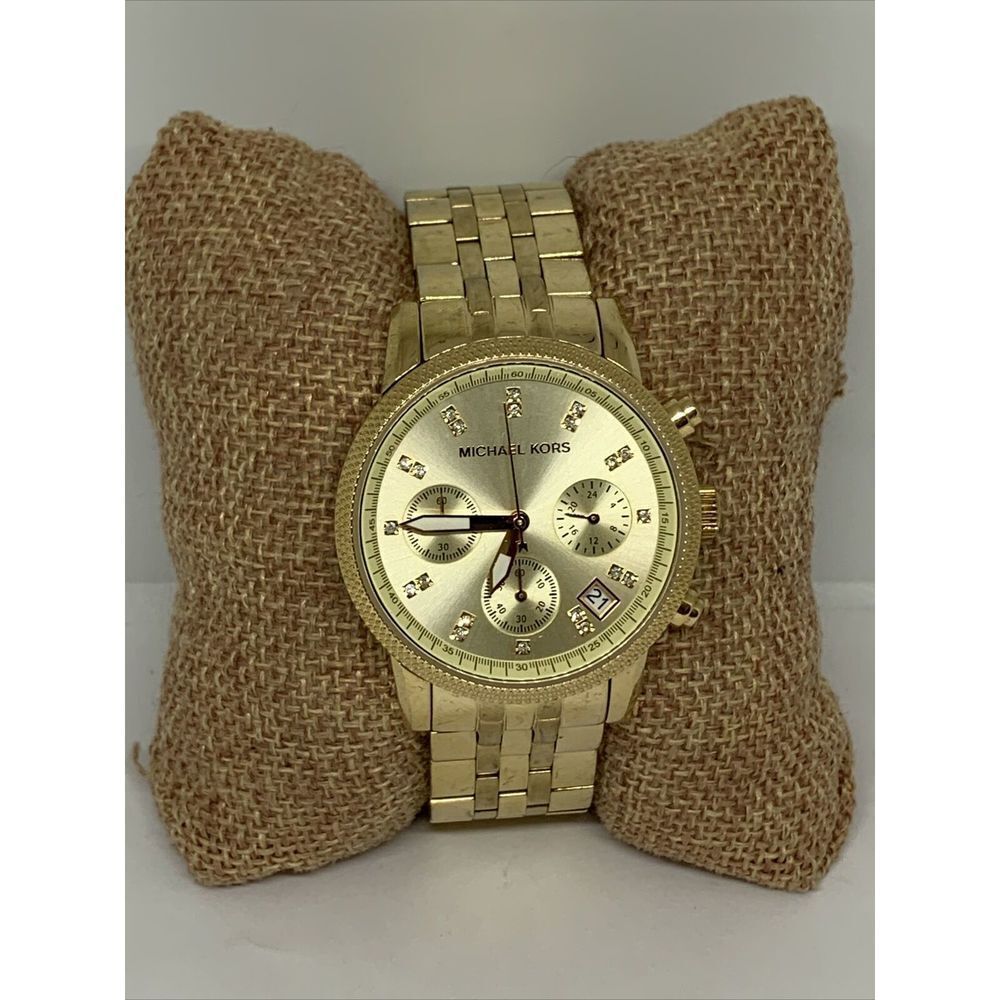 Michael Kors Ritz MK5676 Women's Gold Stainless Steel Analog Dial Watch WFH209